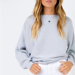 Grey off the shoulder sweater